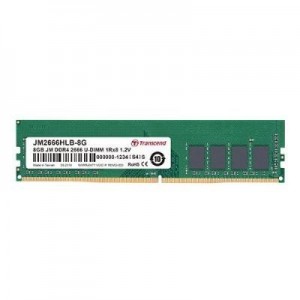 Transcend RAM-geheugen: 8 GB, DDR4, 2666, U-DIMM, 1Rx8, 1.2V, CL19