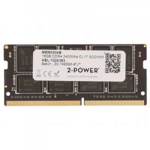 2-Power RAM-geheugen: 16GB DDR4 2400MHz CL17 SODIMM Memory - replaces SNP821PJC/16G