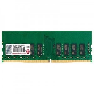 Transcend RAM-geheugen: 16GB, DDR4, 2400 MHz, ECC-DIMM, 2Rx8, 1024Mx8 - Groen