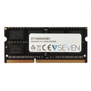 V7 RAM-geheugen: 4GB DDR3 PC3-10600 - 1333mhz SO DIMM Notebook Memory Module -106004GBS - Zwart