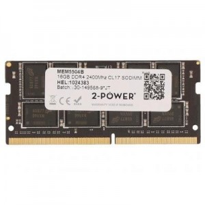 2-Power RAM-geheugen: 16GB DDR4 2400MHz CL17 SODIMM Memory - replaces KCP424SD8/16