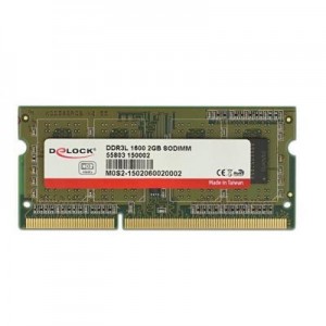 DeLOCK RAM-geheugen: 2 GB SO-DIMM, 256Mx8, PC3-12800, 1600/1333/1066 MHz