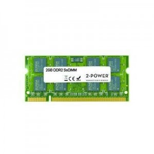 2-Power RAM-geheugen: 2GB MultiSpeed 533/667/800 MHz SoDIMM Memory - Groen