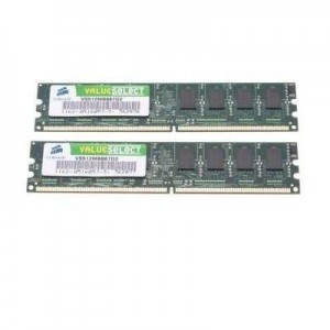 Corsair RAM-geheugen: 2GB DDR2 SDRAM DIMMs