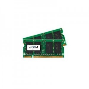 Crucial RAM-geheugen: 4GB DDR2 SODIMM - Groen