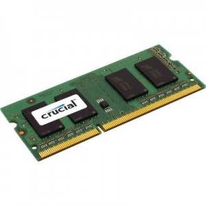 Crucial RAM-geheugen: 2GB DDR3, Unbuffered, NON-ECC, CL11, 1.35V