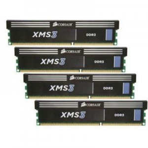 Corsair RAM-geheugen: 16GB (4x4GB) 1600MHz DDR3