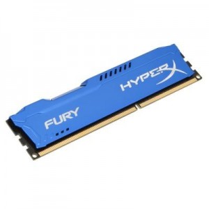 HyperX RAM-geheugen: FURY Blue 8GB 1600MHz DDR3 - Blauw