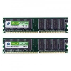 Corsair RAM-geheugen: 2GB PC3200 SDRAM DIMMs