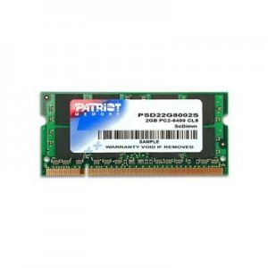 Patriot Memory RAM-geheugen: DDR2 2GB CL5 PC2-6400 (800MHz) SODIMM