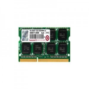 Transcend RAM-geheugen: 2GB DDR3, 204-pin SO-DIMM, 1066Mb/s, 7-7-7, 1Rx8