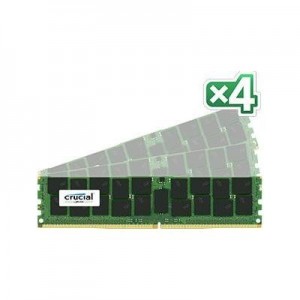 Crucial RAM-geheugen: 64GB (16GB x 4) DDR4 PC4-17000 ECC 1.2V