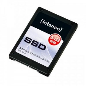 Intenso SSD: 512GB 2.12.7 cm (5") SSD - 490/520 MB/s, SATA III (6 Gbps), High-Speed MLC - Zwart