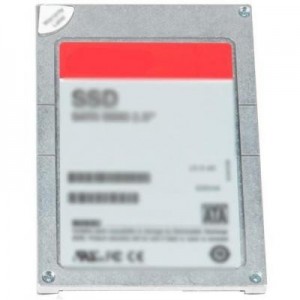 DELL SSD: 3.84TB SSD SAS MLC 12GB/s 2.5" - Grijs, Rood