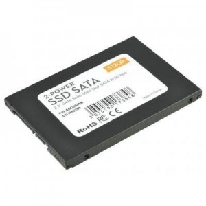 2-Power SSD: 128GB SSD 2.5 SATA 6Gbps 7mm - Zwart