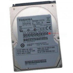 Fujitsu interne harde schijf: 500Gb SATA Hard Drive 2.5in. 7.2