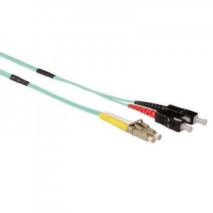 Advanced Cable Technology fiber optic kabel: 40 metre Multimode 50/125 OM3 duplex ruggedized fiber cable with LC en SC .....