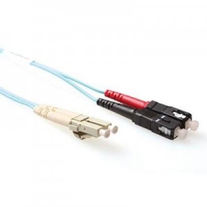 Advanced Cable Technology fiber optic kabel: 7 meter LSZH Multimode 50/125 OM3 glasvezel patchkabel duplex met LC en SC .....