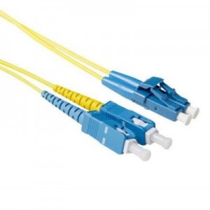 Advanced Cable Technology fiber optic kabel: 5 metre LSZH Singlemode 9/125 OS2 short boot fiber patch cable duplex with .....
