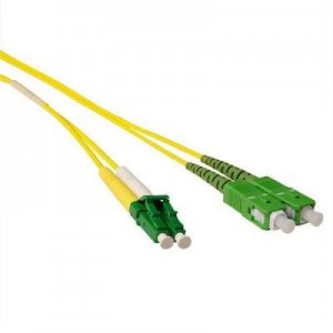 Advanced Cable Technology fiber optic kabel: 3 metre LSZH Singlemode 9/125 OS2 fiber patch cable duplex with LC/APC8 .....