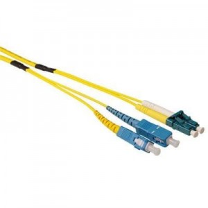 Advanced Cable Technology fiber optic kabel: 10 metre Singlemode 9/125 OS2 duplex ruggedized fiber cable with LC en SC .....