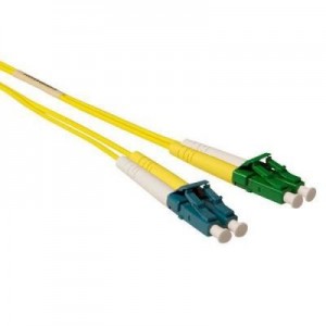 Advanced Cable Technology fiber optic kabel: 1 metre LSZH Singlemode 9/125 OS2 fiber patch cable duplex with LC/APC and .....