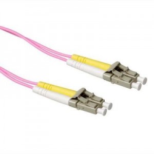 Advanced Cable Technology fiber optic kabel: 25 metre LSZH Multimode 50/125 OM4 fiber patch cable duplex with LC .....
