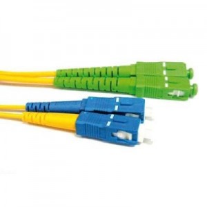 Advanced Cable Technology fiber optic kabel: 5 metre LSZH Singlemode 9/125 OS2 fiber patch cable duplex with SC/APC and .....