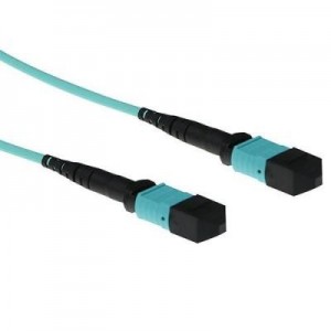 Advanced Cable Technology fiber optic kabel: 10 meter Multimode 50/125 OM3 glasvezel patchkabel polarity A met MTP .....