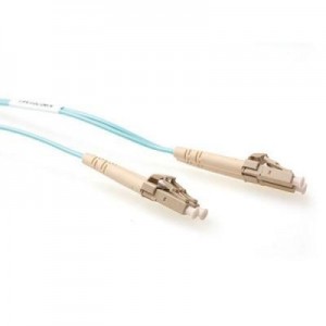 Advanced Cable Technology fiber optic kabel: 0,25 meter LSZH Multimode 50/125 OM3 glasvezel patchkabel duplex met LC .....