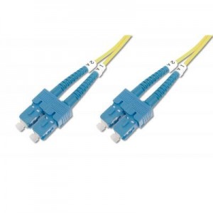 Digitus fiber optic kabel: Fiber Optic Patch Cord, Duplex, SC/SC SingleMode, 9/125µ", 5.0m