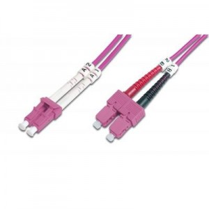 ASSMANN Electronic fiber optic kabel: OM4, LC/SC, 10m