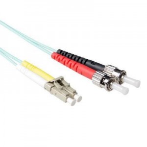 Advanced Cable Technology fiber optic kabel: 7 meter LSZH Multimode 50/125 OM3 glasvezel patchkabel duplex met LC en ST .....