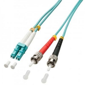 Lindy fiber optic kabel: 1.0m OM3 LC - ST Duplex