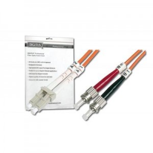Digitus fiber optic kabel: Fiber Optic Multimode Patch Cord, LC / ST