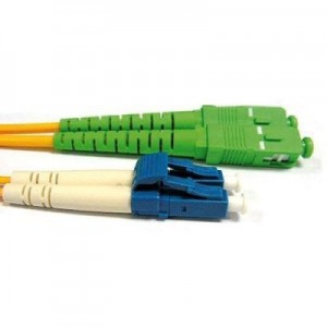 Advanced Cable Technology fiber optic kabel: 0.5 meter LSZH Singlemode 9/125 OS2 glasvezel patchkabel duplex met SC/APC .....