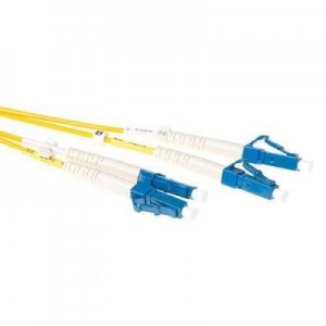 Advanced Cable Technology fiber optic kabel: 0,25 meter LSZH Singlemode 9/125 OS2 glasvezel patchkabel duplex met LC .....