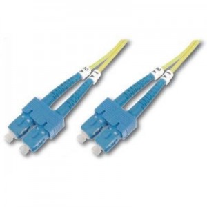 Digitus fiber optic kabel: Fiber Optic Patch Cord, Duplex, SC/SC SingleMode, 9/125µ", 1.0m