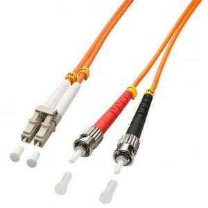 Lindy fiber optic kabel: 1.0m OM2 LC - ST Duplex
