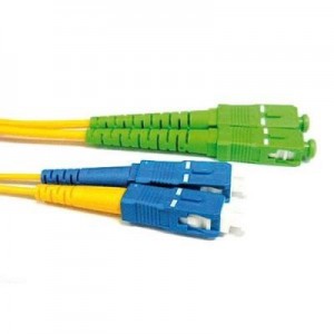 Advanced Cable Technology fiber optic kabel: 0.5 meter LSZH Singlemode 9/125 OS2 glasvezel patchkabel duplex met SC/APC .....