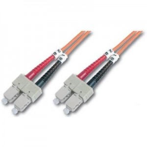 Digitus fiber optic kabel: Fiber Optic Patch Cord, Duplex, SC/SC MultiMode, OM1, 62.5/125µ", 5.0m