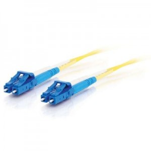 C2G fiber optic kabel: 3m LC-LC 9/125 OS1 Duplex Singlemode PVC Fibre Optic Cable (LSZH) - Yellow
