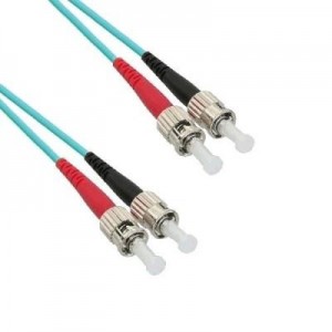 EECONN fiber optic kabel: Glasvezel Patchkabel, Multimode 50/125 (OM3), ST - ST, Duplex 3.0mm, Mantel: LSZH, Kleur: .....