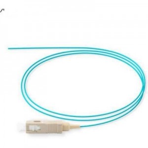 Microconnect fiber optic kabel: SC/UPC Pigtail 1.5m 50/125 OM3 Multimode Simplex conn., LSZH 0,9mm,