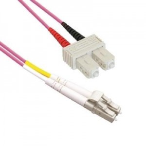 EECONN fiber optic kabel: Glasvezel Patchkabel, Multimode 50/125 (OM4), LC - SC, Duplex 1.8mm, Mantel: LSZH, Kleur: .....