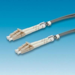 ROLINE fiber optic kabel: fibre kabel 50/125µm LC/LC, grijs 10m