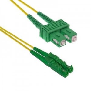EECONN fiber optic kabel: Glasvezel Patchkabel, Singlemode 9/125 (OS1), E2000/APC - SC/APC, Duplex 3.0mm, Mantel: LSZH, .....