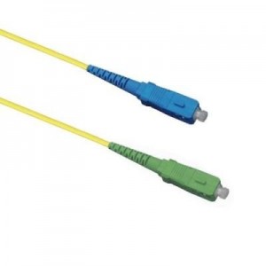 EECONN fiber optic kabel: Glasvezel Patchkabel, Singlemode 9/125 (OS1), SC/APC - SC, Simplex 3.0mm, Mantel: LSZH, .....