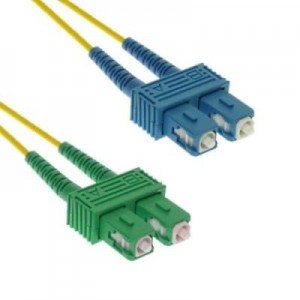 EECONN fiber optic kabel: Glasvezel Patchkabel, Singlemode 9/125 (OS1), SC/APC - SC, Duplex 3.0mm, Mantel: LSZH, Kleur: .....