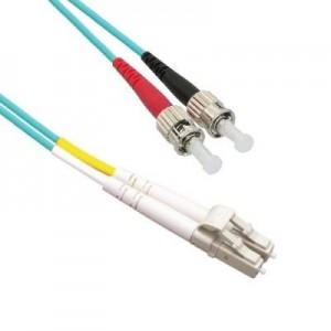 EECONN fiber optic kabel: Glasvezel Patchkabel, Multimode 50/125 (OM3), LC - ST, Duplex 1.8mm, Mantel: LSZH, Kleur: .....